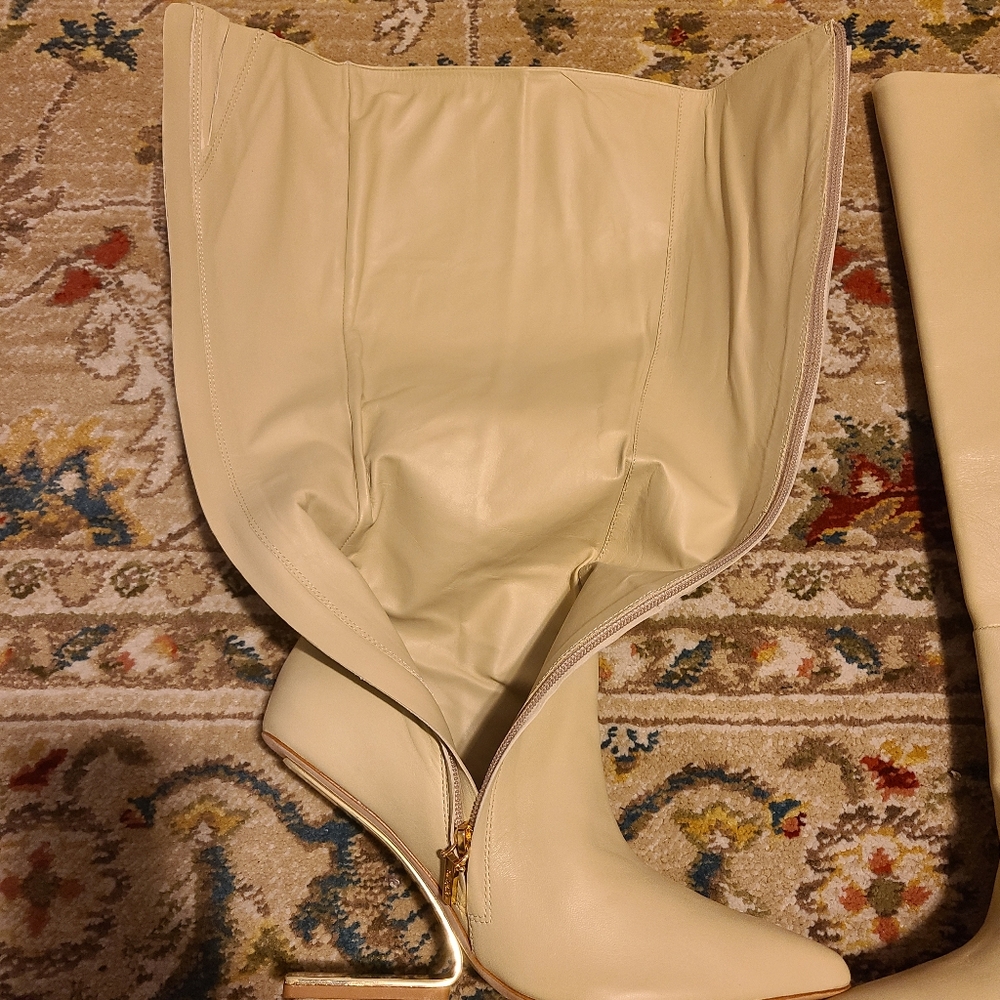 Cult Gaia Bianca High Heel Knee Boots - Picture 8 of 12